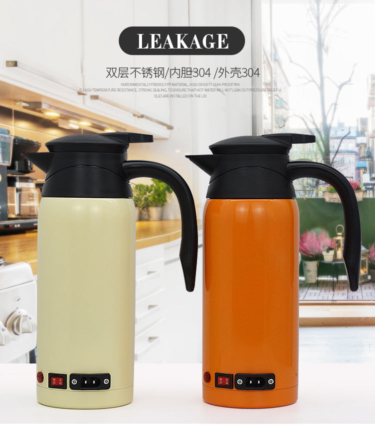Cross-border car kettle 12V24V dual voltage smart kettle fast heating car kettle electric kettle