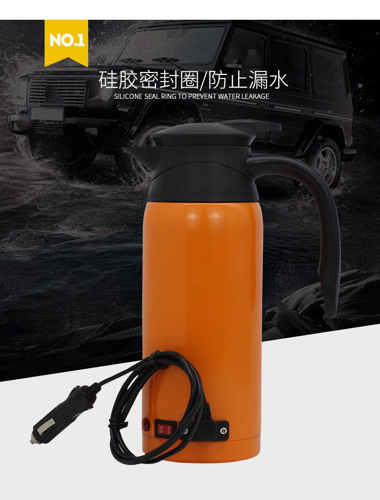 Cross-border car kettle 12V24V dual voltage smart kettle fast heating car kettle electric kettle