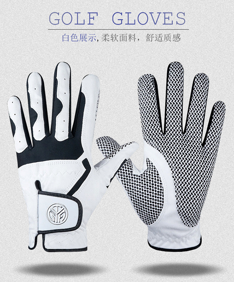 Genuine Tygolf Golf Gloves for Men, Microfiber Cloth, Non-Slip, Breathable, Wear-Resistant, Washable Golf Gloves