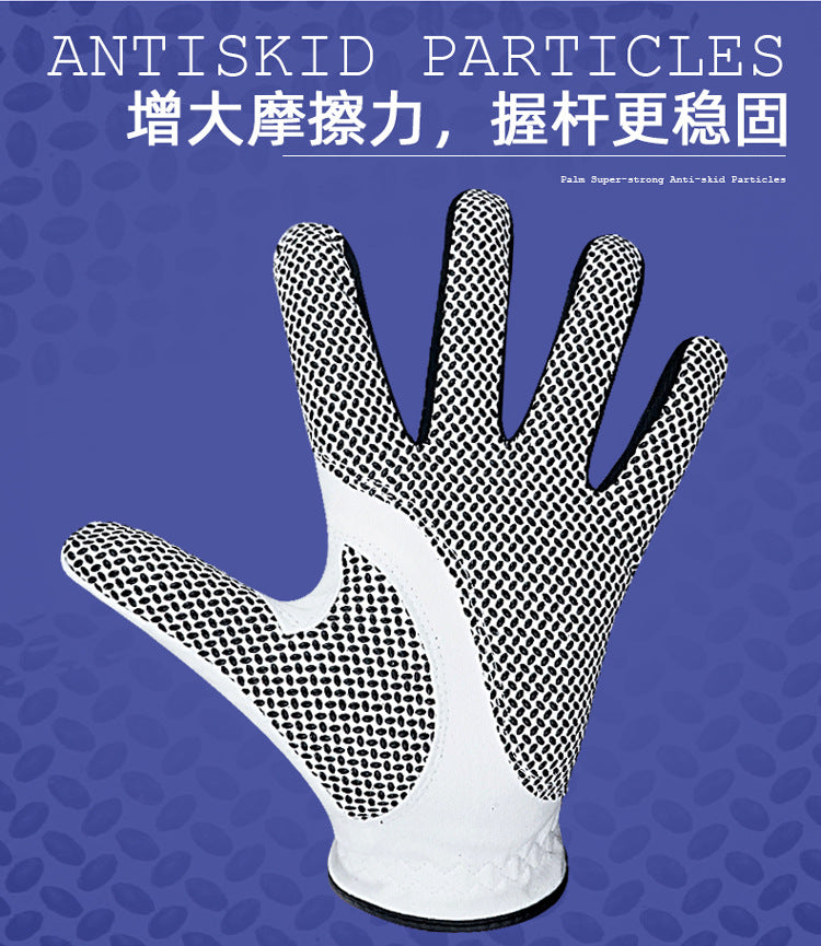 Genuine Tygolf Golf Gloves for Men, Microfiber Cloth, Non-Slip, Breathable, Wear-Resistant, Washable Golf Gloves