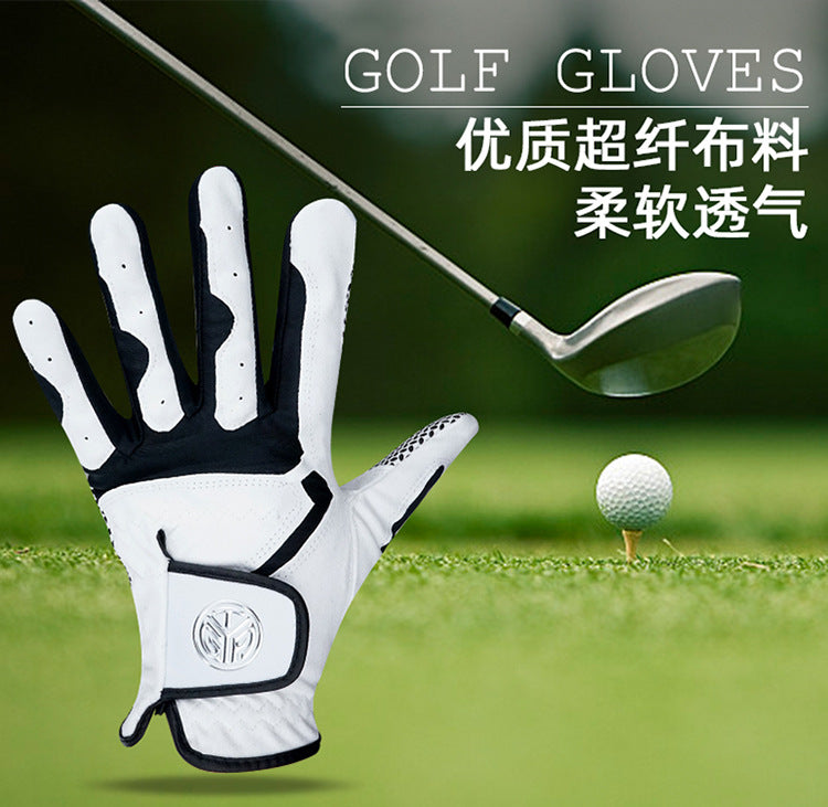 Genuine Tygolf Golf Gloves for Men, Microfiber Cloth, Non-Slip, Breathable, Wear-Resistant, Washable Golf Gloves