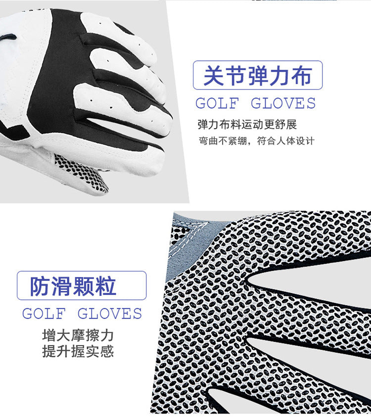 Genuine Tygolf Golf Gloves for Men, Microfiber Cloth, Non-Slip, Breathable, Wear-Resistant, Washable Golf Gloves