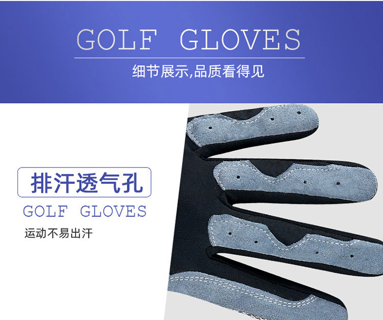 Genuine Tygolf Golf Gloves for Men, Microfiber Cloth, Non-Slip, Breathable, Wear-Resistant, Washable Golf Gloves
