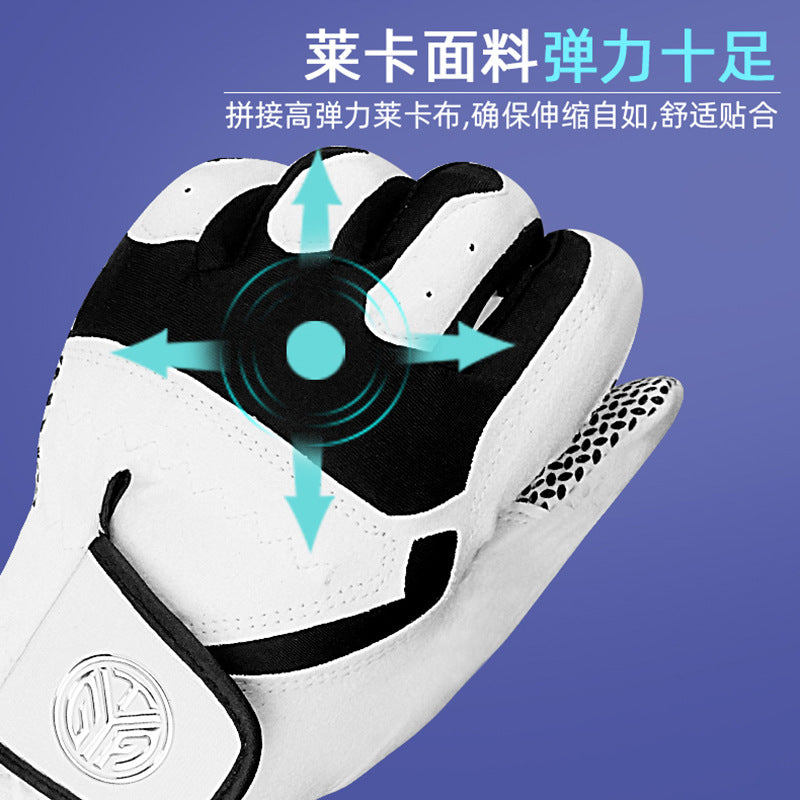 Genuine Tygolf Golf Gloves for Men, Microfiber Cloth, Non-Slip, Breathable, Wear-Resistant, Washable Golf Gloves