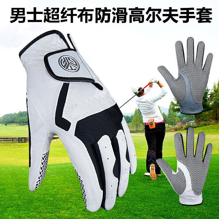 Genuine Tygolf Golf Gloves for Men, Microfiber Cloth, Non-Slip, Breathable, Wear-Resistant, Washable Golf Gloves