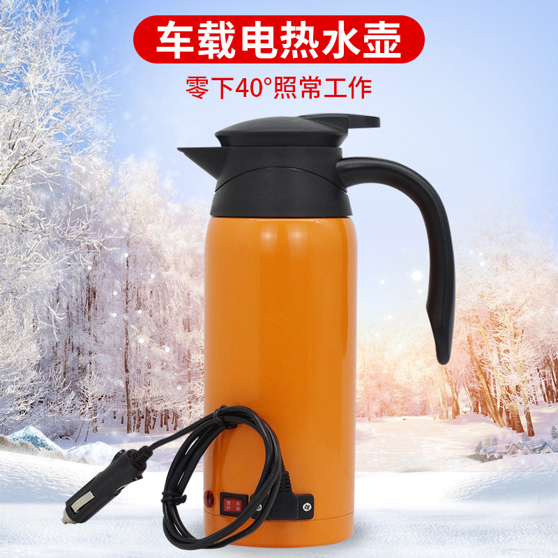 Cross-border car kettle 12V24V dual voltage smart kettle fast heating car kettle electric kettle