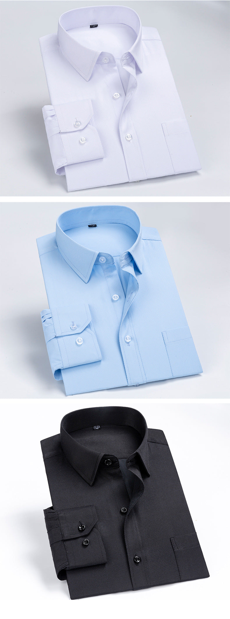 Spring and Summer New Striped Long-Sleeved Shirts for Men, Business Casual Workwear, Breathable Shirts, Cross-Border European and American Bestsellers on Amazon