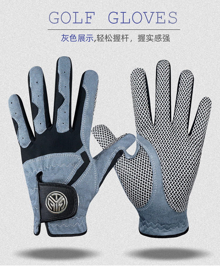 Genuine Tygolf Golf Gloves for Men, Microfiber Cloth, Non-Slip, Breathable, Wear-Resistant, Washable Golf Gloves