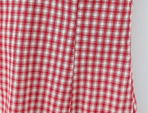 Women Clothing Summer Sexy Retro French Plaid V neck Lace Dress