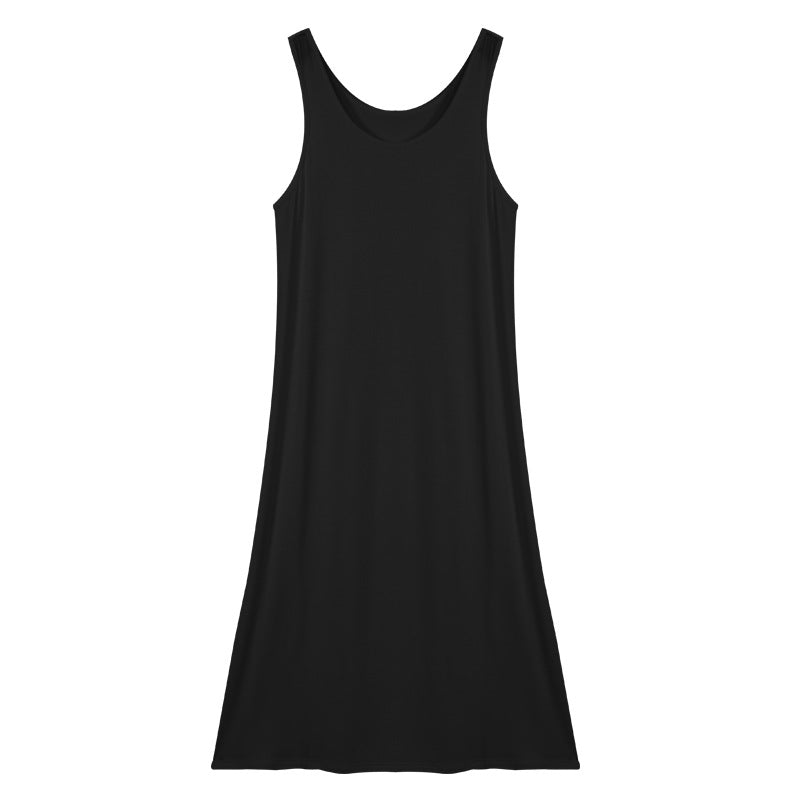 Spring and Summer modal bottoming suspender skirt women's underskirt versatile loose sleeveless vest skirt plus size dress
