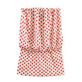 Women Clothing Summer Retro Wave Point Waist Tube Dress .Ships from