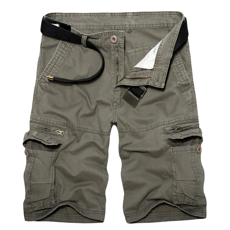 Long-Term Wholesale Amazon Large Size Trousers Overalls Shorts Loose Men's Multi-Pocket Mid-Pants Beach Pants Men's Trousers