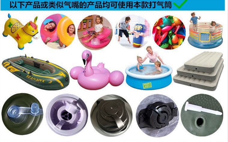 INTEX Extra Large Manual Inflatable Swimming Ring with Air Needle Tent Mattress Basket Football Pump Pump