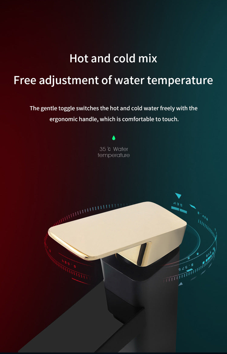 Touch LED Digital Faucet Temperature Display Basin Faucet Hot Cold Mixer Tap Ceramic Valve Core Kitchen Bathroom Accessories