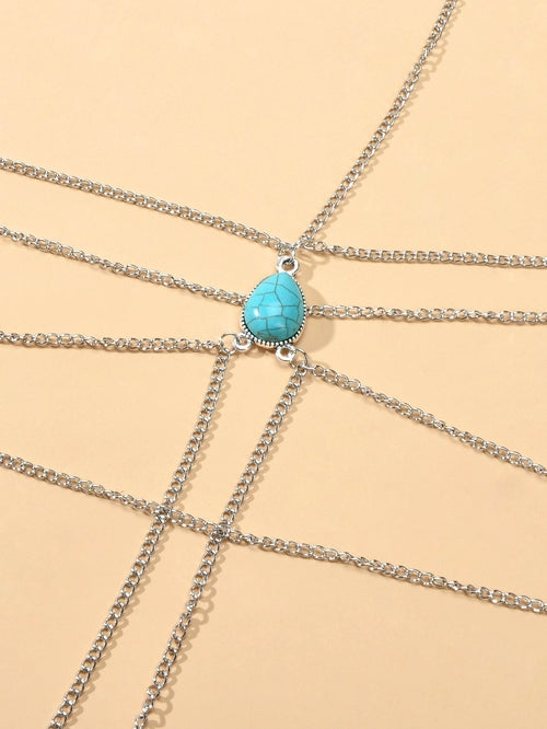 Bohemian Summer Sexy Beach Multilayer Leg Chain Women Body Jewellery