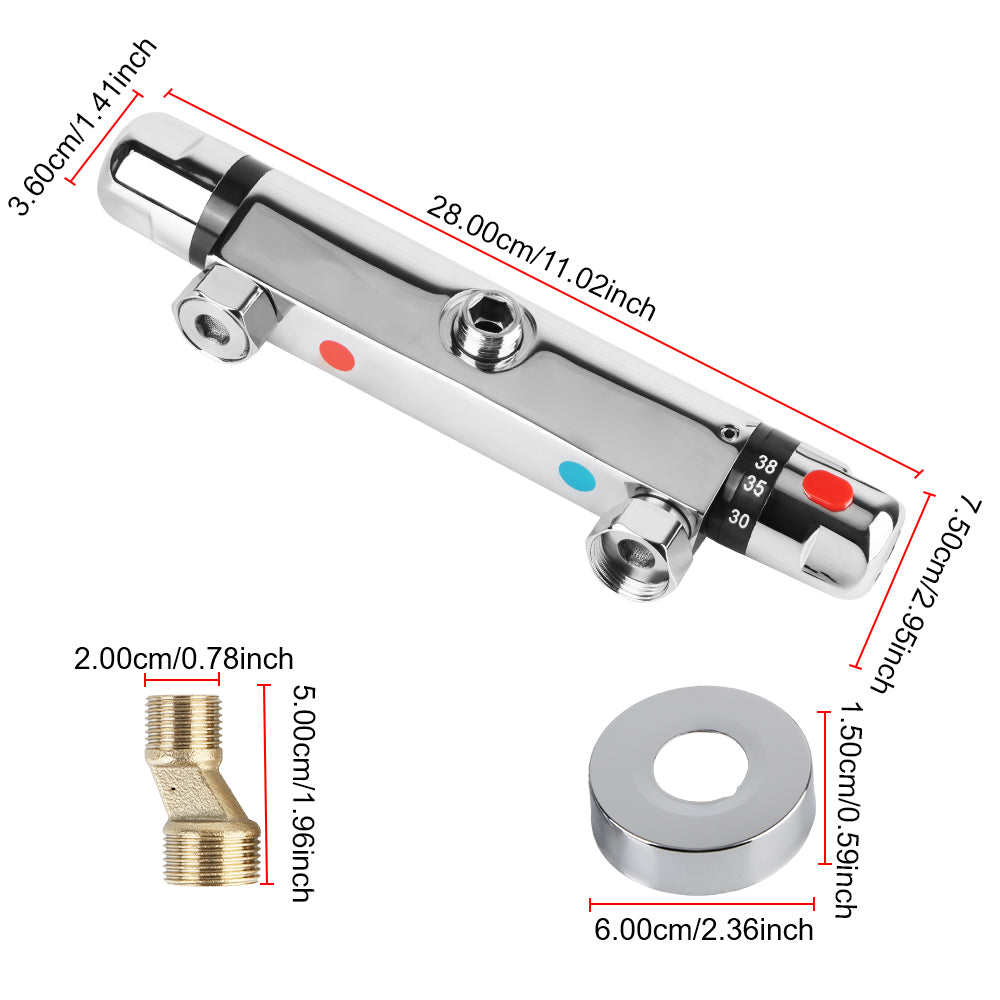 Thermostatic Shower Water Faucet Bathroom Tool Bathroom Mixing Valve Hot And Cold Mixer Thermostatic Tap Bathtub Faucet
