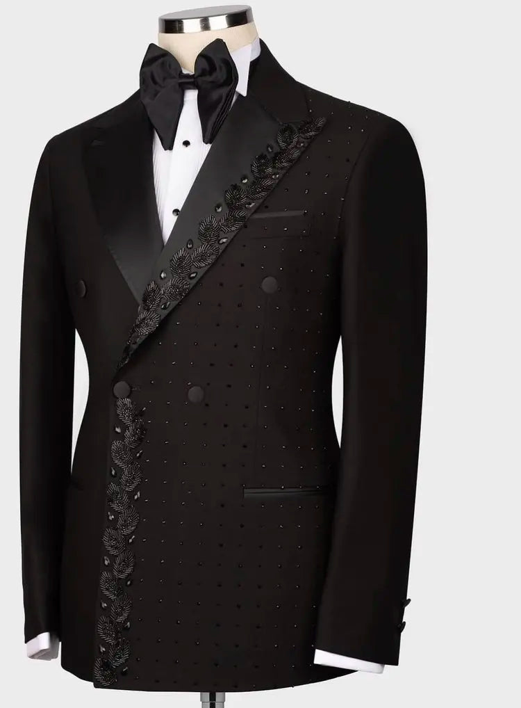 High Quality Solid Slim Fit Large Size Youth Blazer Solid Elegant Gentleman Business Suit Men Suits Wedding Suit