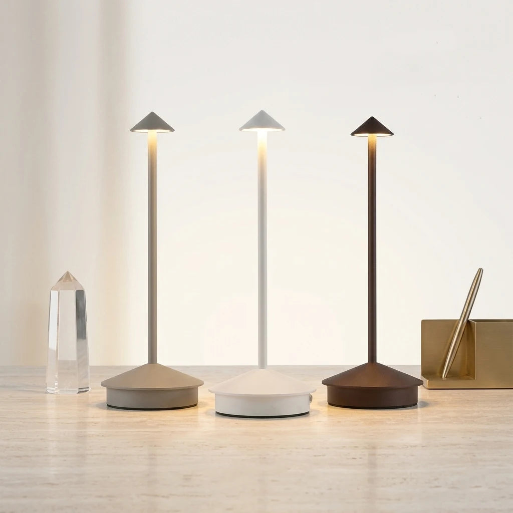 Rechargeable LED Wireless Cordless Table Desk Night Bedside Lamps Touch Sensor Decoracion Lamp for Restaurants Hotel Bedroom Bar