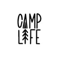 Camp Life Sticker For Travel Camping Enthusiasts Car RV Decorative Stickers, Waterproof  Car Stickers