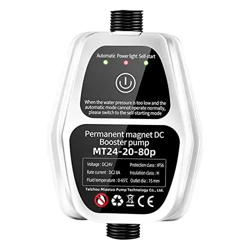Ranking SP-24-260 Shower Pressurized Auto Pump Toilet Booster Pump 24v Permanent Magnet Silent Waterproof Washing Machine Pump