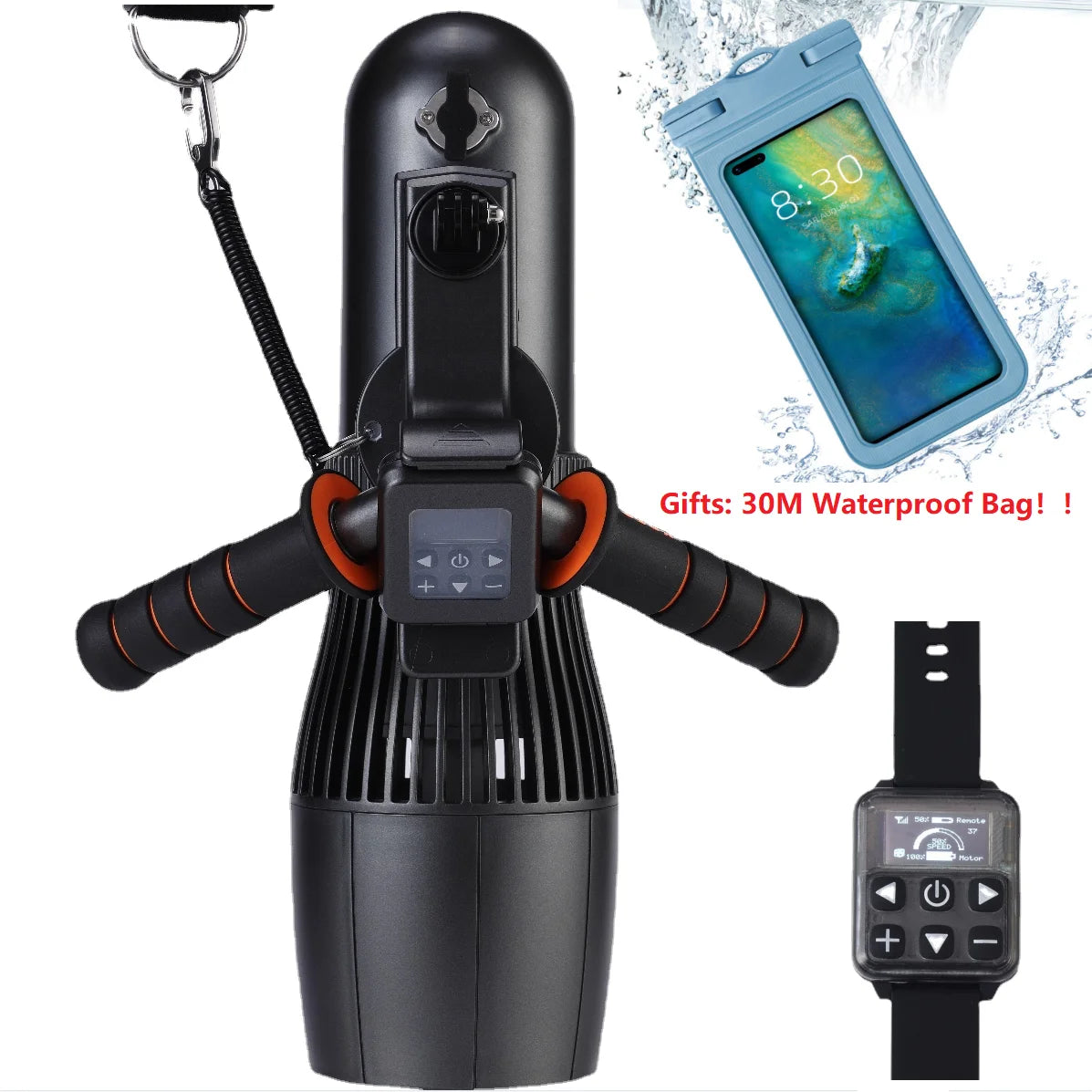 CAMORO GCamolech RC Water Scooter Waterproof Bag 500w Underwater Scooter for Adults Kids Pool Max  60mins Free Diving Snorkeling