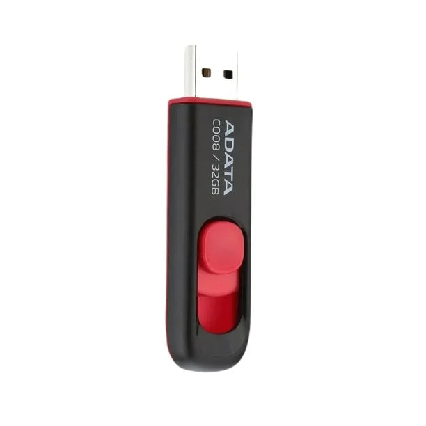 Adata DV.UV240.32G 32GB USB 2.0 Flash Drive Black Red Plastic Needle Mark PC Compatible New Stock Gift Box Packaging Without Lid