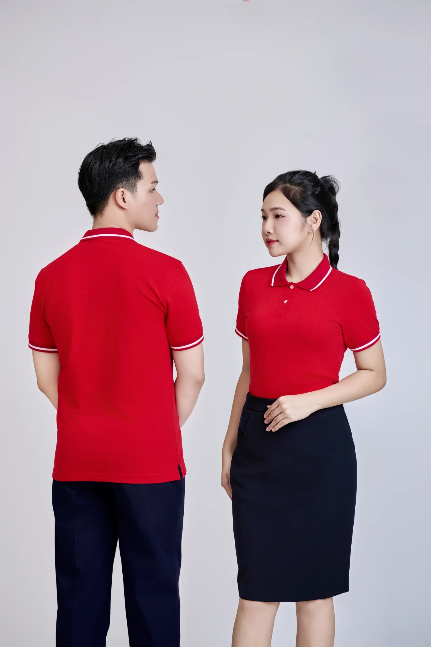 FMF Men's Regular Fit 200g 95% Cotton 5% Spandex Knitted Short Sleeve Shirt | Front Logo Black Casual Button-Up Shirt | High