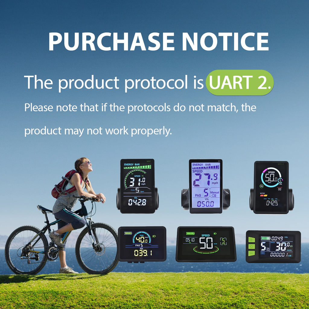 M5 Display 24V-60V Electric LCD Display LCD Display for Electric Bike Scooter Waterproof LCD Panel Screen Ebike Computer