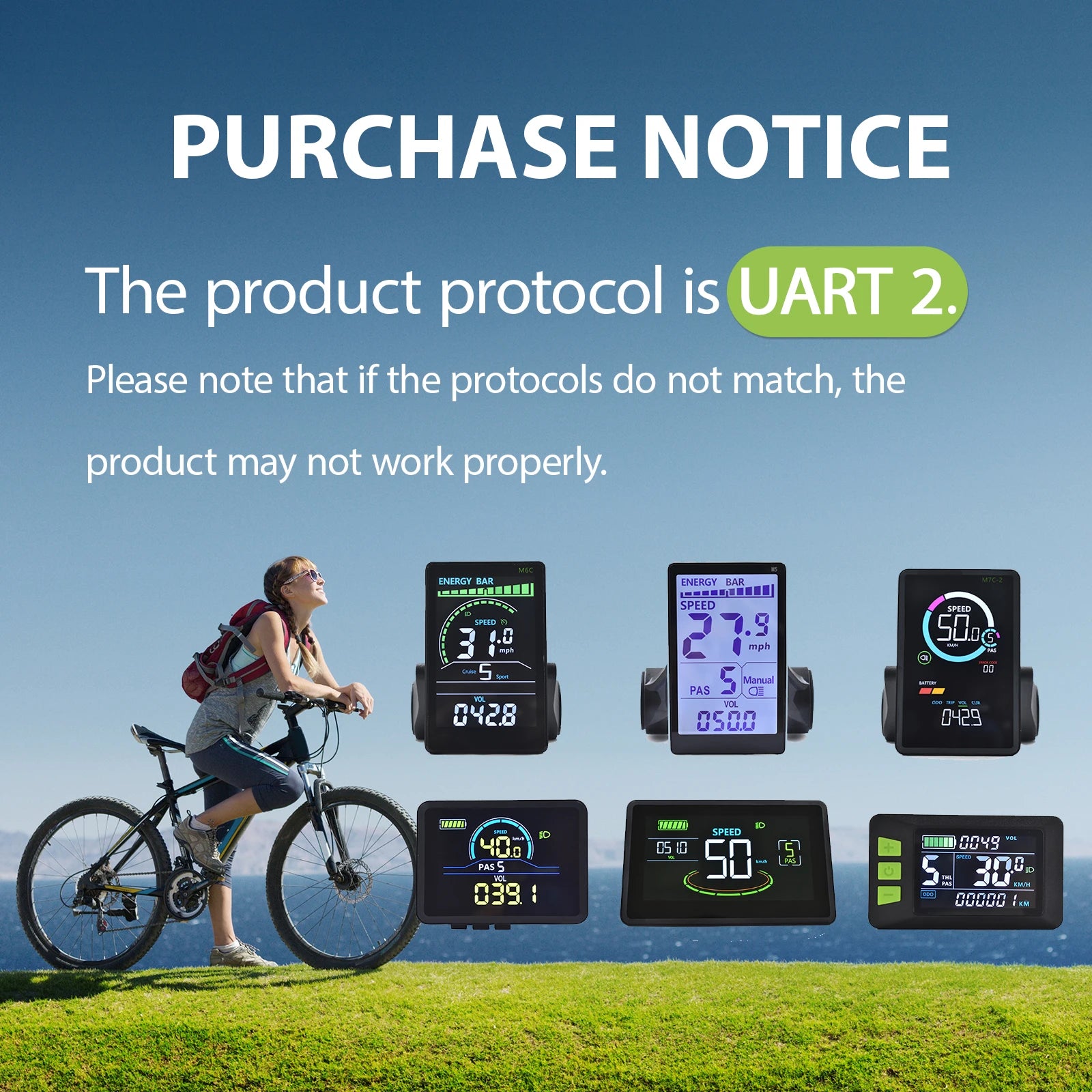 M5 Display 24V-60V Electric LCD Display LCD Display for Electric Bike Scooter Waterproof LCD Panel Screen Ebike Computer