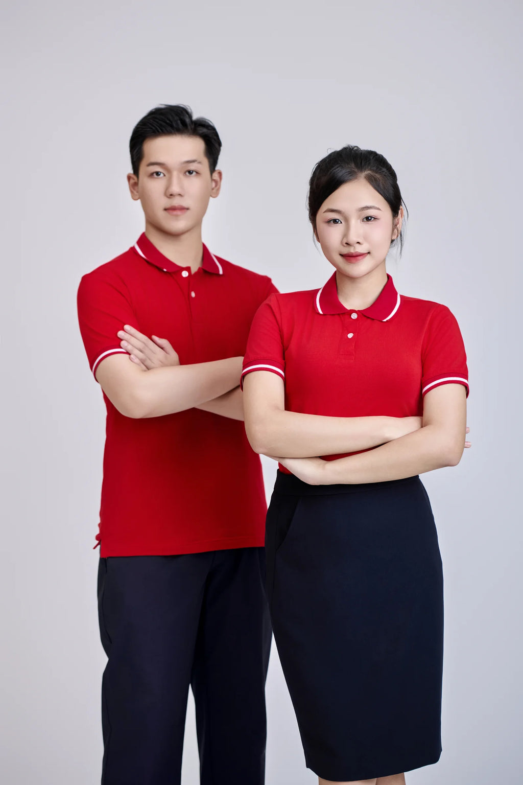 FMF Men's Regular Fit 200g 95% Cotton 5% Spandex Knitted Short Sleeve Shirt | Front Logo Black Casual Button-Up Shirt | High