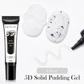 LILY'CUTE 10ml Solid Pudding Emboss Liner Gel Nail Polish Korean-style Painting Texture Modeling Stereoscopic Shaping Nail Art