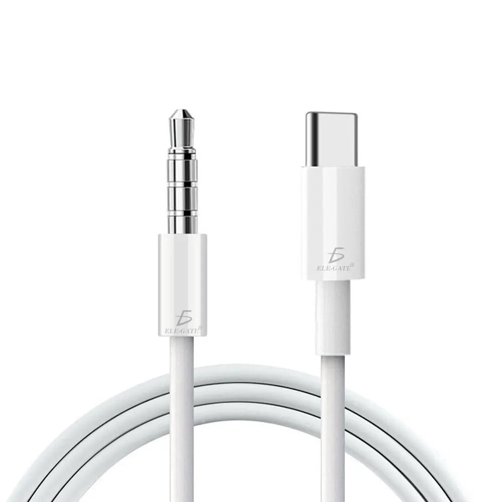 ELE-GATE Professional 2m Nylon-Jacketed Twisted Pair MALE-MALE C 3.5mm Stereo Audio Aux Cable for Car Headphones Cell Phones