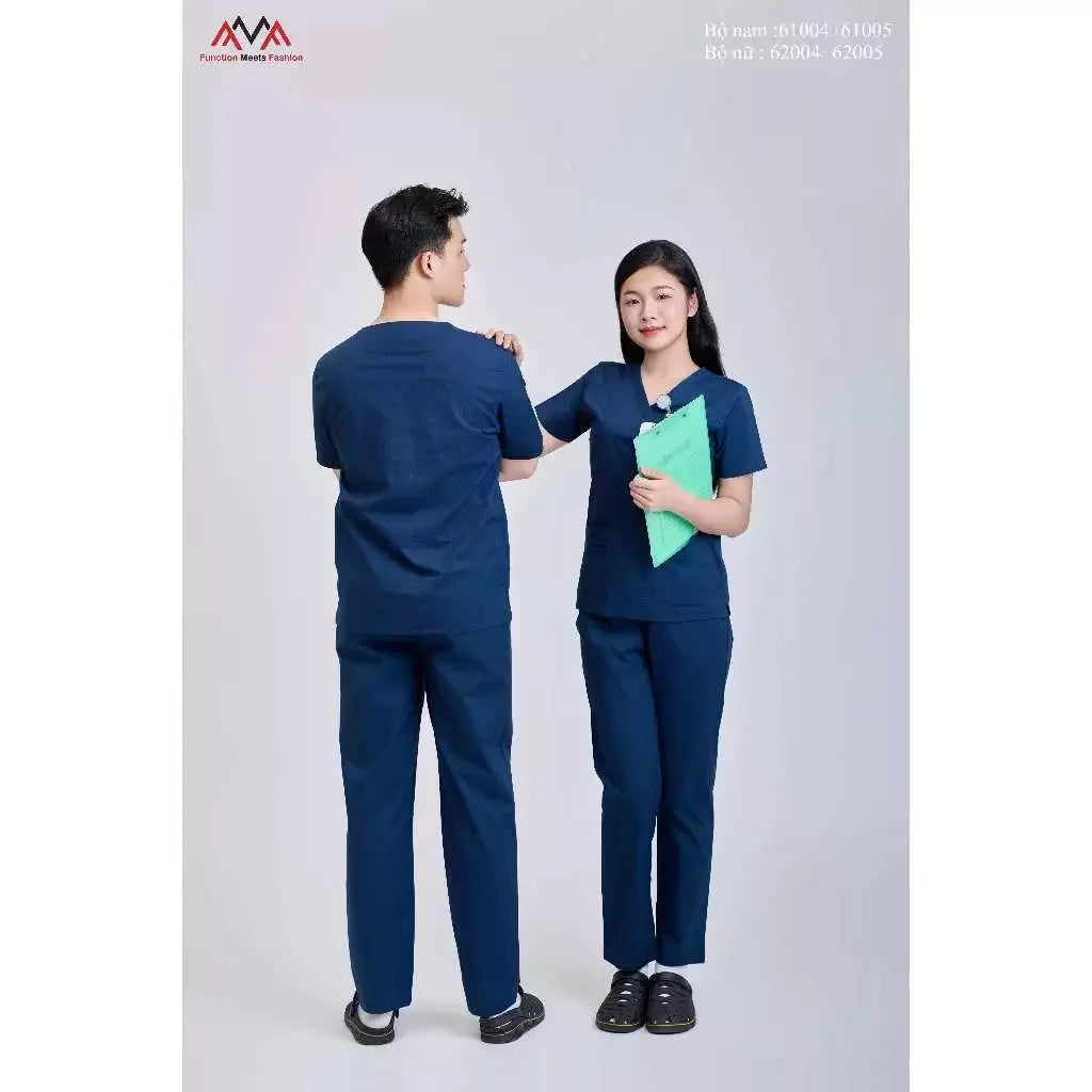 FMF Unisex Needle Detection Doctors & Nurses WFX-CVC 52% Cotton 45% Polyester 3% Spandex Fabric Medical Scrub Set