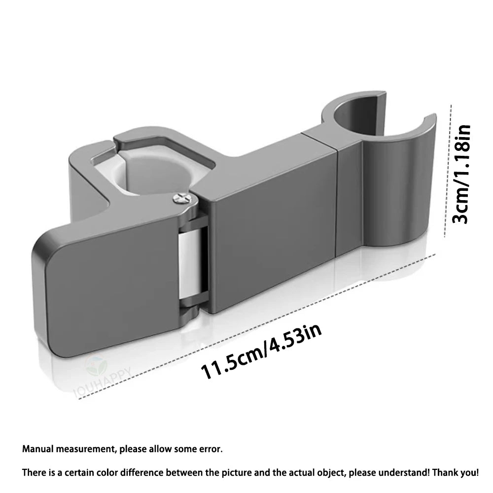 Adjustable Chrome Shower Rail Holder Universal Shower Head Holder Hand Shower Rail Shower Bracket  for Home Bathroom Accessories