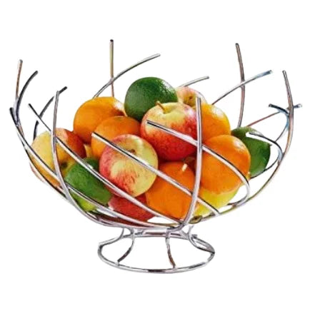 Tabletop Kitchenware Wholesaler Handmade Iron Basket for Fruit Storage Basket Gold Wire Fruit Storage Basket