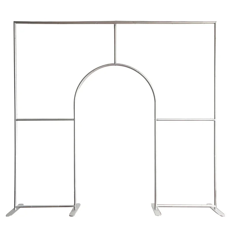 10x9ft Aluminum Alloy Tube Fabric Cover Welcome Open Door Backdrop Stand Arch for Wedding Birthday Baby Shower