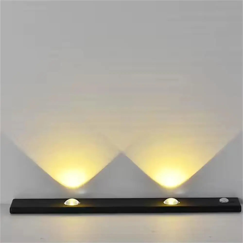 LED Ultra Thin Under Cabinet Lights Motion Sensor Night Light Wireless 3Color Dimmable For Kitchen Cabinet Bedroom Wardrobe Ligh