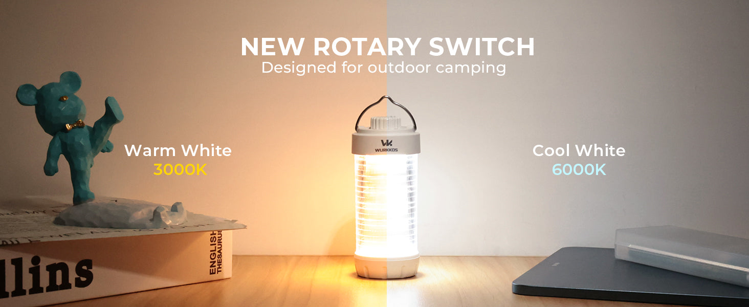 Wurkkos CL01 Camping Lantern 550LM Rechargeable LED Flashlight Waterproof EDC Work Light RGB Torch Power Bank Mini Magnetic Lamp