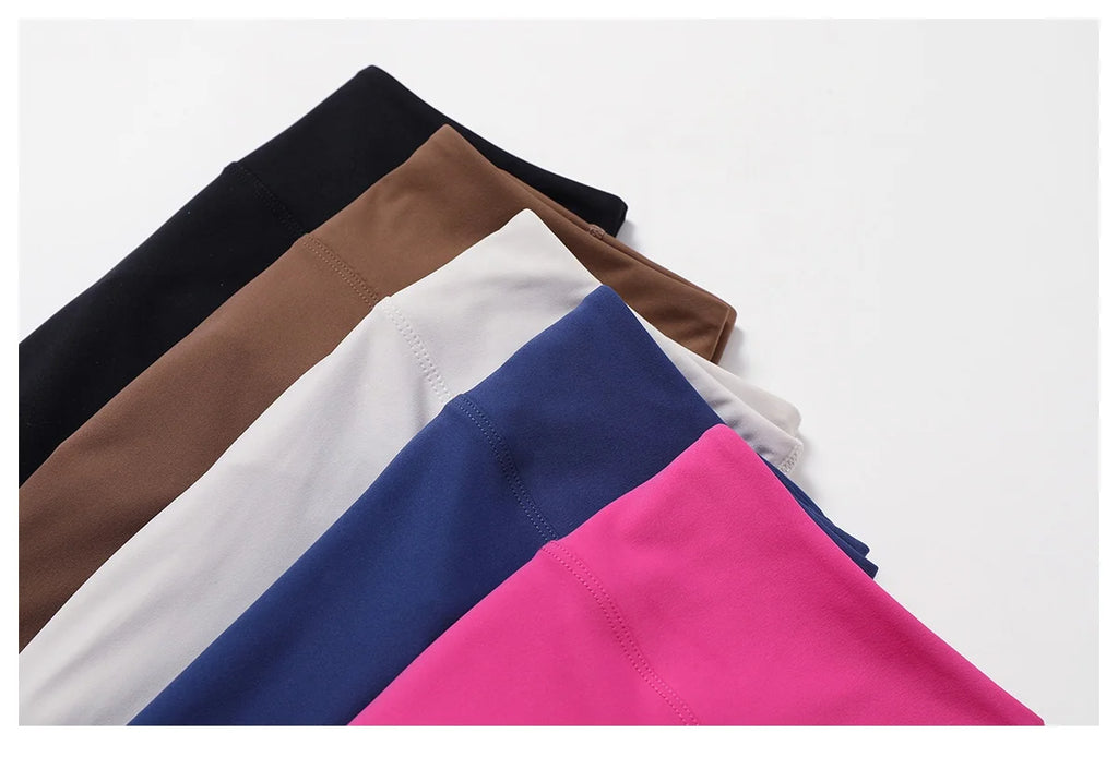 Eco-friendly Recycled Tummy Tuck High Waisted Yoga Pants Nude Lift Buttocks Fitness Pants Running Tight Sweatpants 8359