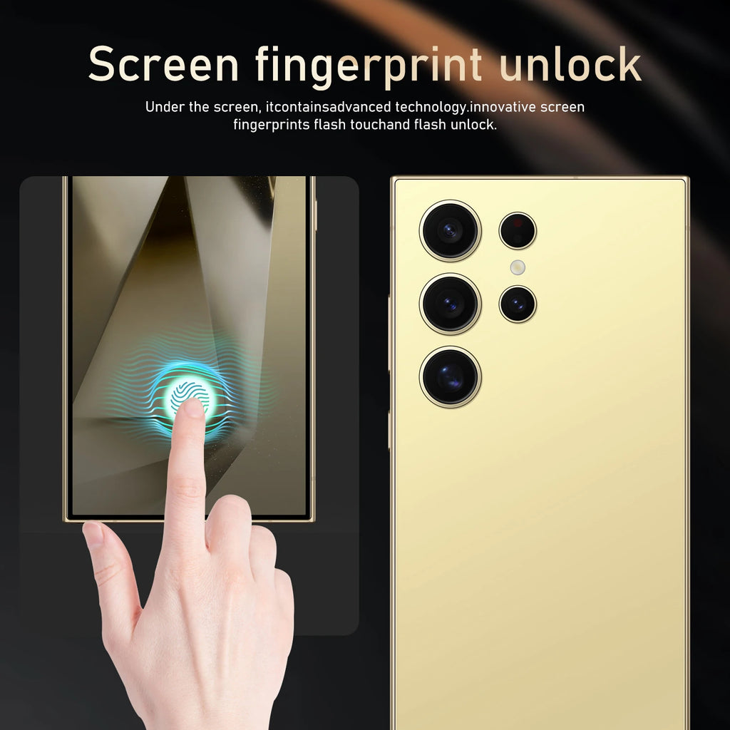 New S24 Ultra Phone Version Smartphone 4GB+128GB Android Cellphones Original Unlocked 5g Gaming Mobile Phones