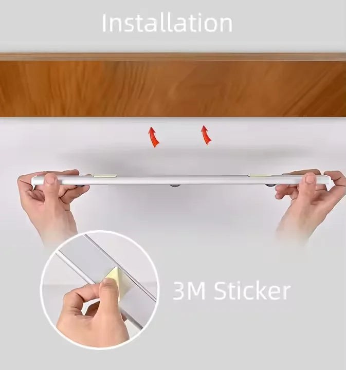 Type-C LED Motion Lamp Ultra-thin Under Cabinet Aluminum Bar Strip Kitchen Closet Lights Photographic Lighting