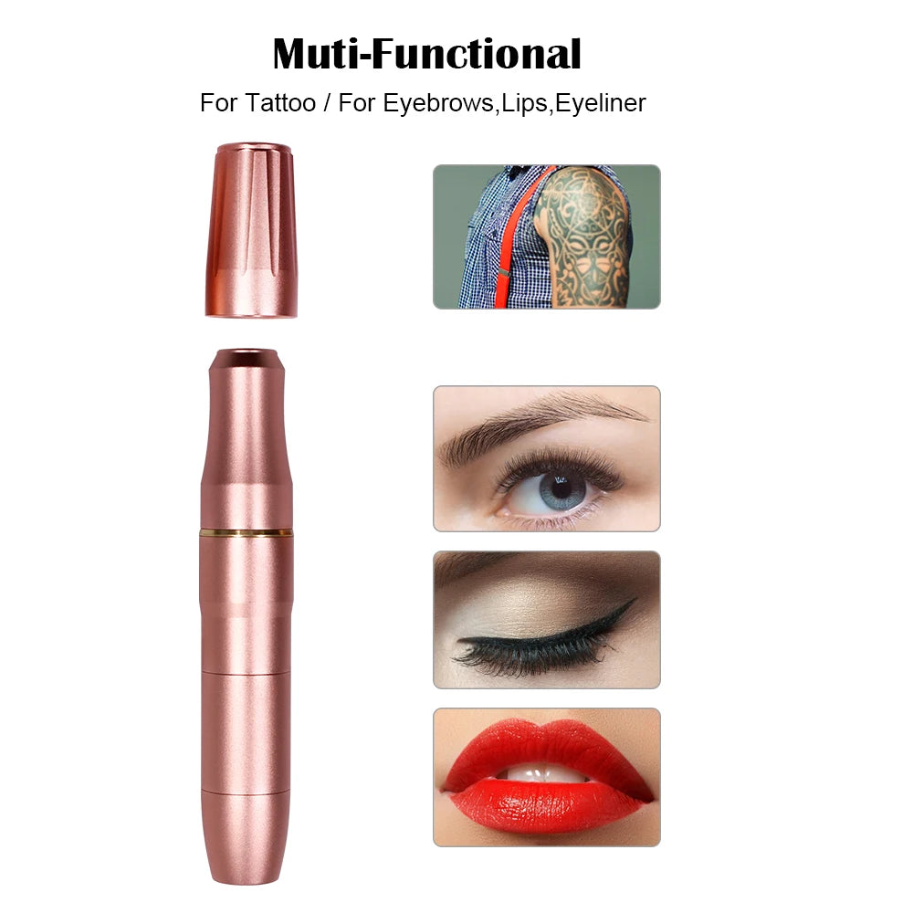 Permanent Makeup Machine Sets Dual Use Rotary Tattoo Machine Pen Tattoo Kits for Cheap Eyebrow Machine with 2 head P300