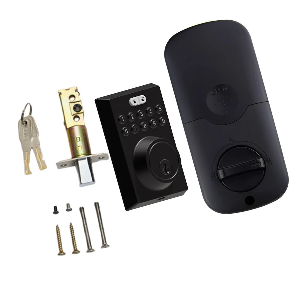 Keyless Front Entry Door Lock Electronic Password Key for Home Office Airbnb Single Latch Mortise 2023 Smart Deadbolt Locks