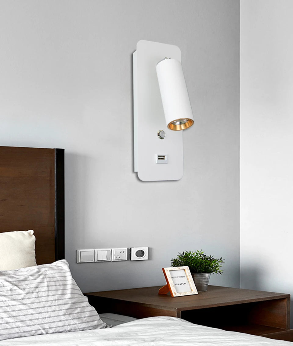 Indoor led wall lamps DC5V USB charge led  wall light bedroom modern wall lamp stair study livingroom sconce
