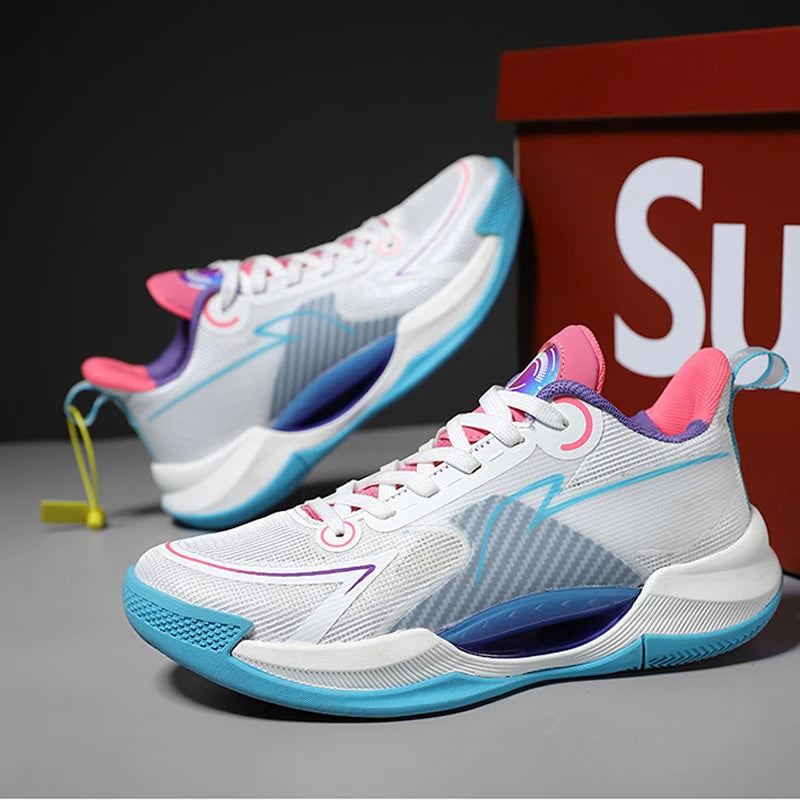 Custom Brand Factory Wholesale OEM Cool Night Glow Breathable Mesh Upper Lightweight Fashion Trend High Top Sneakers Practical