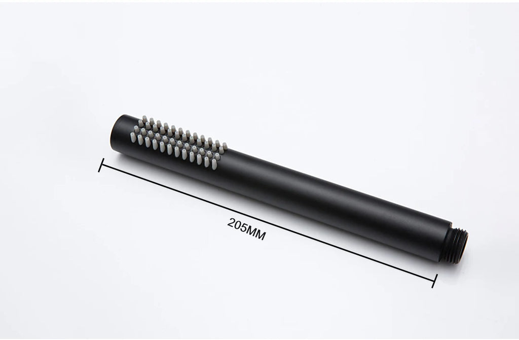 Chrome Matt Black Handshower Head 150cm Stainless Steel Shower Hose Brass Bracket Shower Head Wall Mounted Shower Accessories