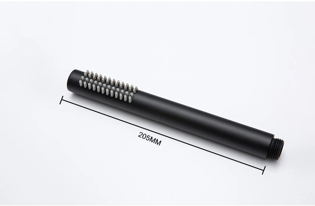Chrome Matt Black Handshower Head 150cm Stainless Steel Shower Hose Brass Bracket Shower Head Wall Mounted Shower Accessories