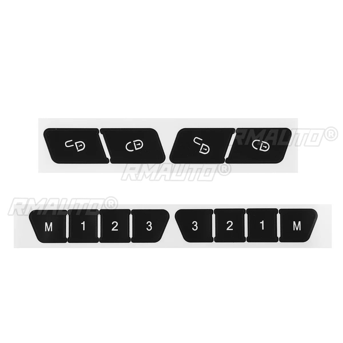 Car Steering Wheel A/C Door Lock Button Repair Sticker Decals Stickers for Benz GLK350 C Class CLS C218 W172 W204 W212 W218 W207