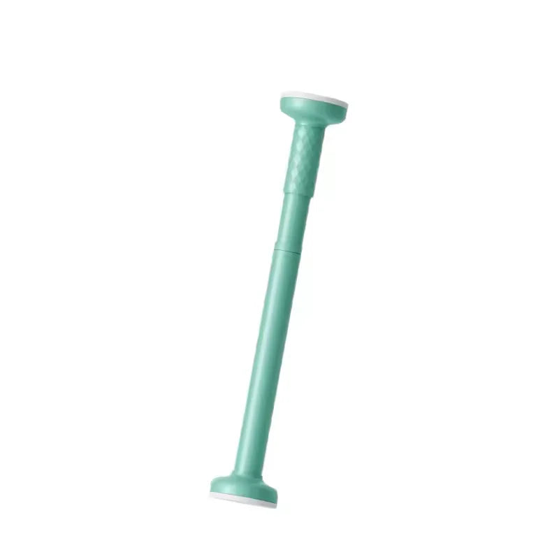 Clothes Shower Curtain Rod Nail-Free Extendable Non-damaging Wall Retractable Suction Cup Telescopic Drying Rack