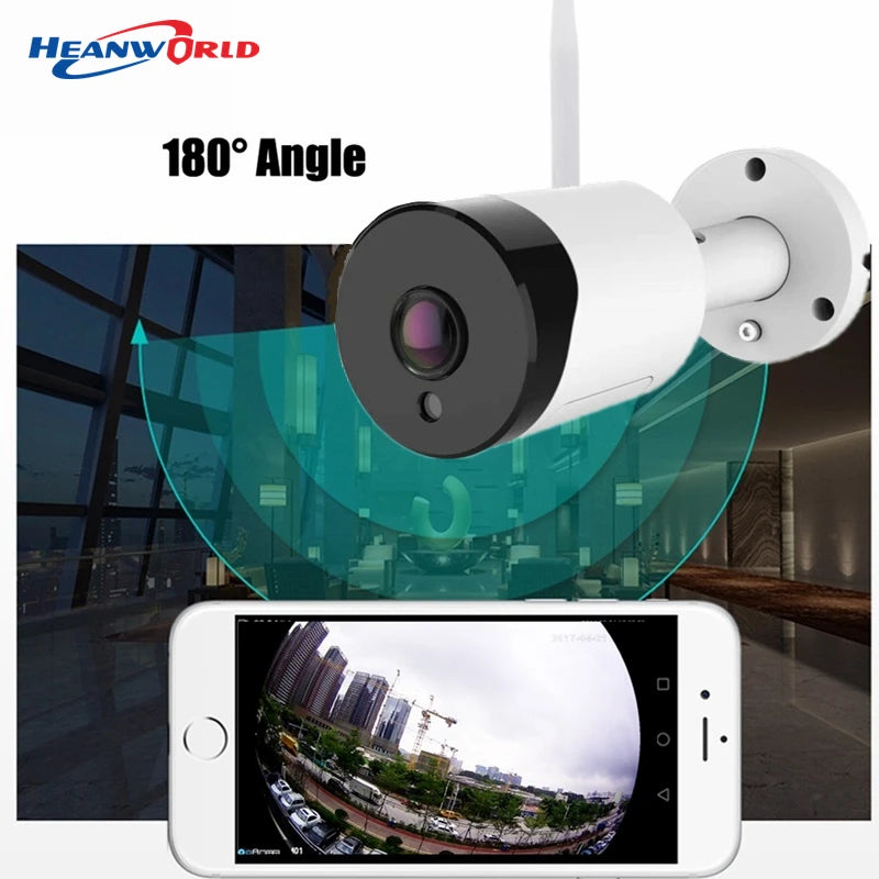 Wireless Security Camera 8.0MP FishEye Wifi IP Outdoor 3MP/5MP IR SD Slot CCTV Surveillance Panoramic View ICsee XM